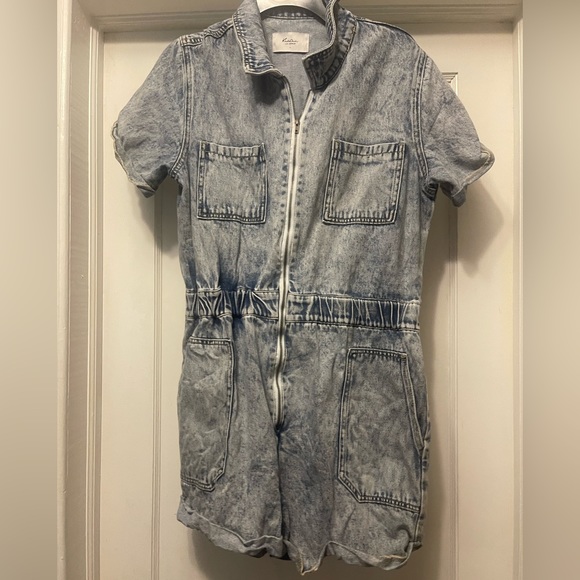 Kancan Jean Romper - Picture 1 of 2